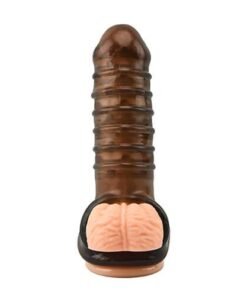 n10818 loving joy boss textured penis slleve with ball loop 9 1