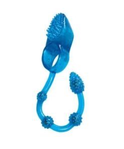 n10916 maxx gear vibrating cock ring anal beads blue 2 1