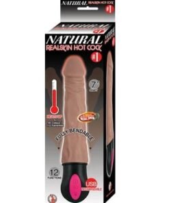 n10995 realistic warming 7inch vibrating dildo 2 1