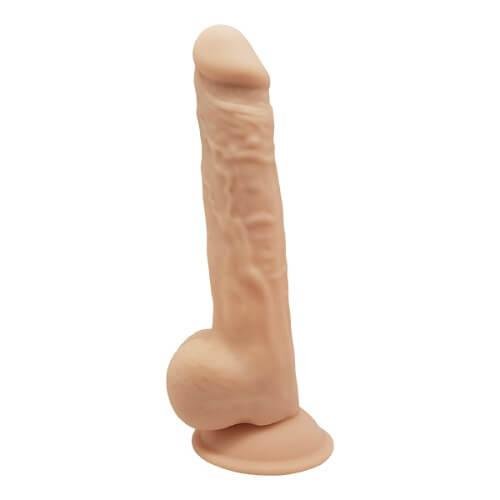 n11009 9 5 inch realistic silicone dual density dildo with suction cup with balls 1 1 1