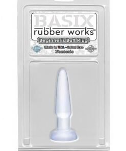 ns6137 basix beginners butt plug clear 2 4