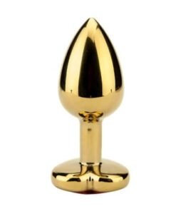 ns7167 precious metals heart shaped anal plug gold 4 3