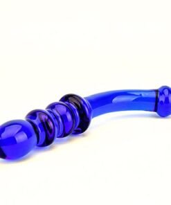 n11033 spectrum ribbed g spot glass dildo 1 wr