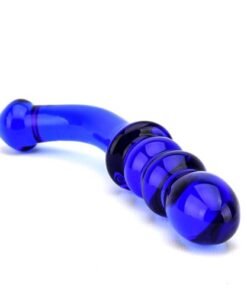 n11033 spectrum ribbed g spot glass dildo 2