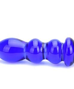 n11033 spectrum ribbed g spot glass dildo 5 wr