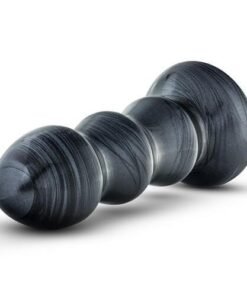 n11082 jet black jack large ribbed butt plug 75inches 3