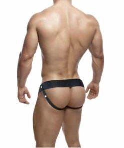 n11132 unisex hollow strapon 6inch black 2