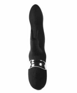 n11159 silicone g spot rabbit vibrator black