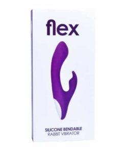 n11135 loving joy flex silicone bendable rabbit vibrator pkg