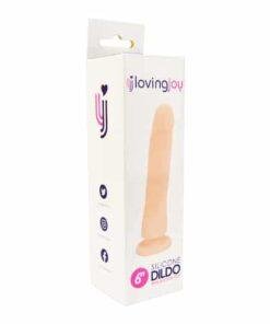 n11413 loving joy realistic silicone 6 inch strap on dildo pkg 1