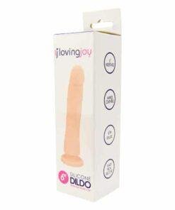 n11413 loving joy realistic silicone 6 inch strap on dildo pkg 2