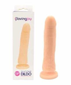 n11414 loving joy realistic silicone 7 5 inch strap on dildo pkg 3