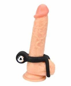 n11441 joyrings silicone vibrating cock and ball ring demo 1