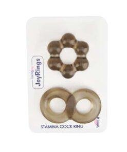 n11448 joyrings stamina cock ring set 2 pack pkg 1