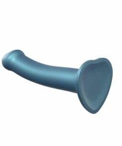 n11730 strap on me duck egg blue metallic shine mono density dildo medium 1