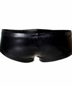 c4m booty shorts black leatherette medium