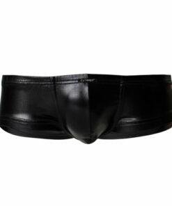 c4m booty shorts black leatherette large