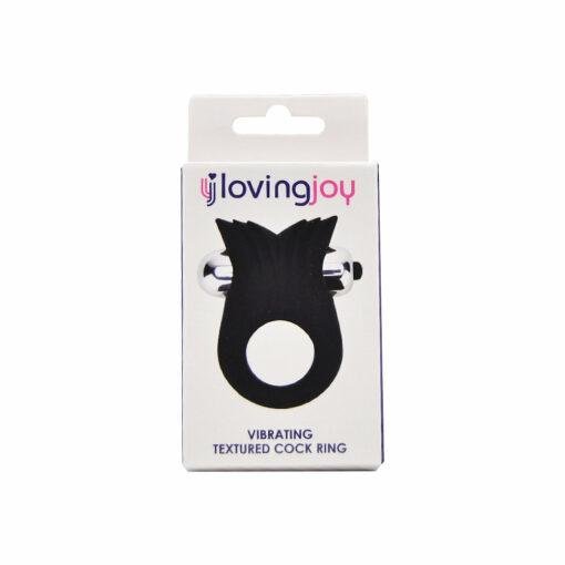 loving joy silicone vibrating textured cock ring