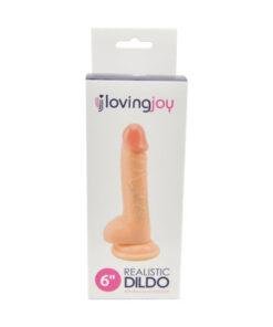 n10432 loving joy realistic dildo with balls and suction cup 6 inch pkg 17