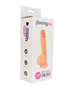 n10434 loving joy realistic dildo with balls and suction cup 7 5 inch pkg new 1 17