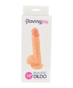 n10434 loving joy realistic dildo with balls and suction cup 7 5 inch pkg new 19