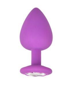 n11239 loving joy jewelled silicone butt plug purple large 03 17