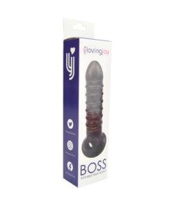 n10818 loving joy boss textured penis sleeve with ball loop 2 pkg 1