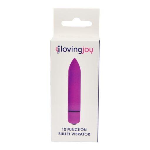 n11410 loving joy 10 function purple bullet vibrator pkg