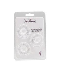 n11445 joyrings enhancement cock ring set 3 pack pkg