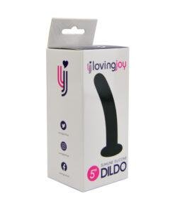 n11510 loving joy smooth silicone dildo 5 inch pkg 2