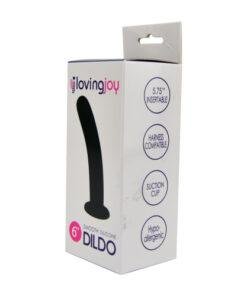 n11511 loving joy smooth silicone dildo 6 inch pkg 1