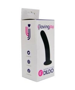 n11511 loving joy smooth silicone dildo 6 inch pkg 2