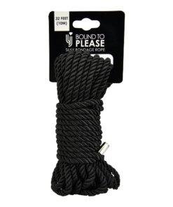 n11716 bound to please silky bondage rope 10m black pkg