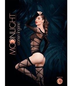 n11756 moonlight black bardot style body wstockings os 3