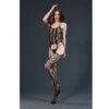 n11758 moonlight black lace suspender bodystocking os 1