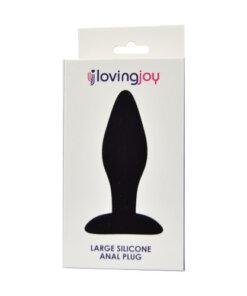 n11778 loving joy silicone anal plug large pkg