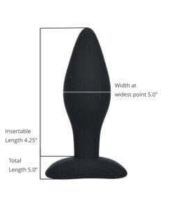 n11778 loving joy silicone anal plug large sizing