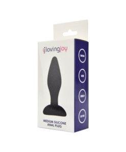 n11779 loving joy silicone anal plug medium pkg 1