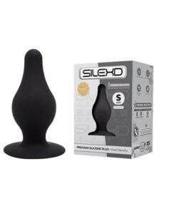 n11843 silexd dual density tapered silicone butt plug small 2