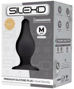 n11844 silexd dual density tapered silicone butt plug med 3