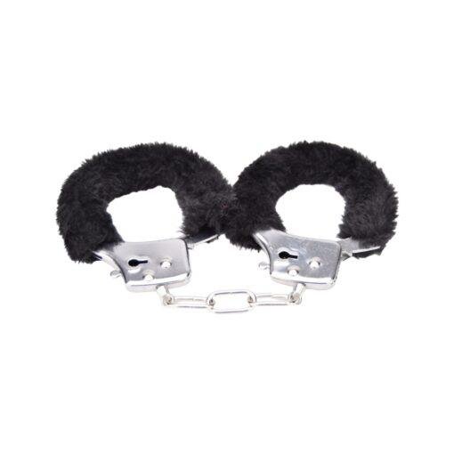 n11850 bound to play heavy duty furry handcuffs black 3