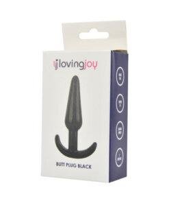 n11856 loving joy butt plug black 1 pkg