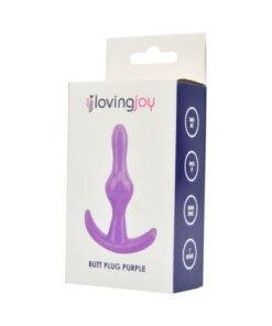 n11857 loving joy butt plug purple pkg 1