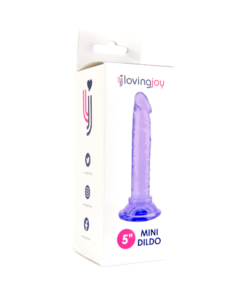 n11937 loving joy 5 inch beginners dildo purple pkg 1