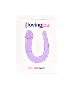 n11952 loving joy double mini dildo purple pkg