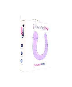 n11952 loving joy double mini dildo purple pkg 3