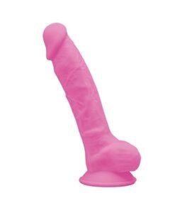 n11963 silexd 7inch glow in the dark dildo pink 1