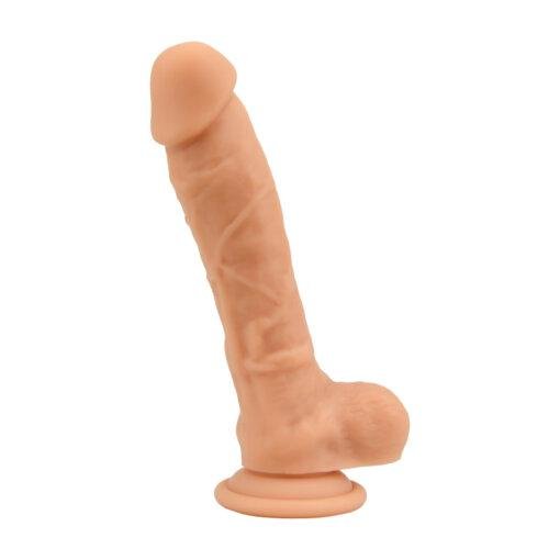 Loving Joy 8 Inch Realistic Silicone Dildo with Suction Cup and Balls - Vanilla - Image 5