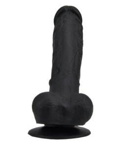 n12035 loving joy 9 inch realistic silicone dildo with suction cup and balls black 1