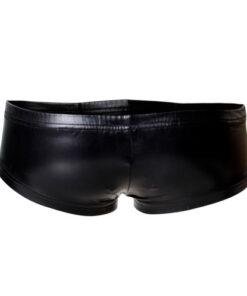 n12053 c4m booty shorts black leatherette medium back